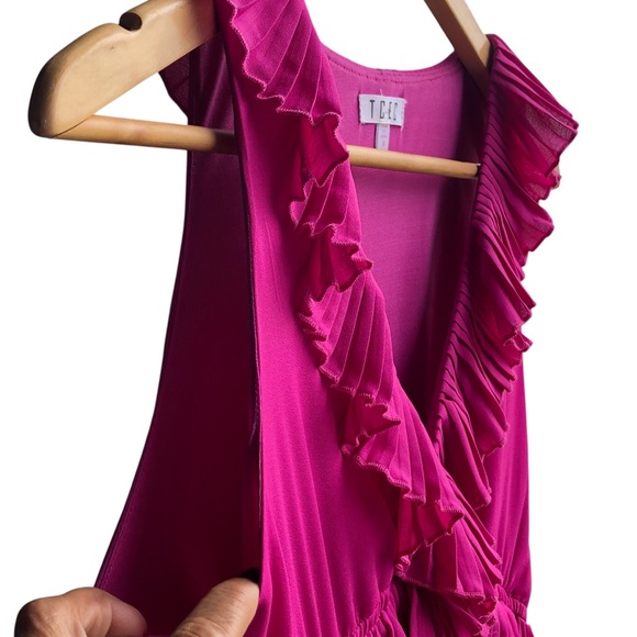 TCEC Pink Ruffle Maxi Dress - Picture 4 of 12